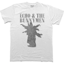 Echo & the Bunnymen, Tričko Silhouettes, Unisex, Biela