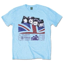 The Beatles, Tričko Shea Stadium, Unisex, Modrá