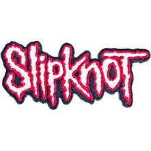 Slipknot – Cut-Out Logo Red Border (Nažehlovačka)