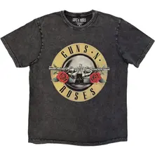 Tričko Unisex Stone Wash T-Shirt: Classic Logo (Charcoal Grey)