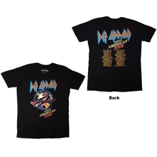 Def Leppard, Tričko North American Tour, Unisex, Čierna