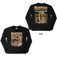 Tričko s dlhým rukávom Unisex Long Sleeve T-Shirt: World Domination Tour (Black) (Back Print)