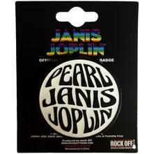 Janis Joplin – Pearl Emblem Mono (Odznak)
