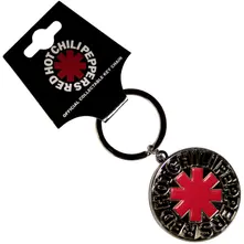 Red hot chili peppers – Asterisk Logo Silver (Kľúčenka)