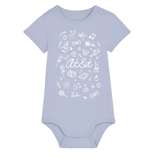Apparel – Bodysuit AT&T Doodle Baby body, Child, Blue