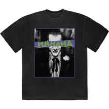 Joker Hahaha Eyes (Negra) (Camiseta)