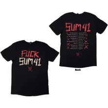 Sum 41, Tričko Tour '24 Fuck, Unisex, Čierna