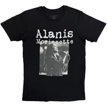 Alanis Morissette, Tričko Singing Photo, Unisex, Čierna