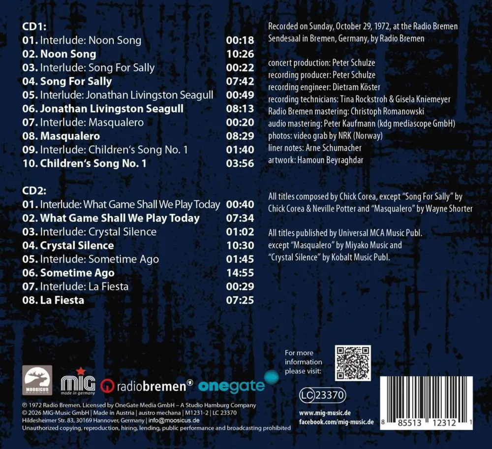 Chick Corea – SOMETIME AGO (LIVE IN ... (CD)