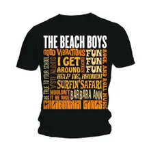 The Beach Boys, Tričko Best of SS, Unisex, Čierna