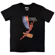 Carlos Santana, Tričko Abraxas Angel, Unisex, Čierna