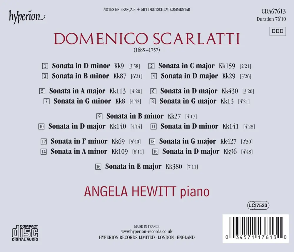 SCARLATTI (D): SONATAS, VOL. 1