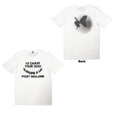 Post Malone, Tričko Spotlight 2023 Tour, Unisex, Biela