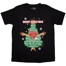Tom Petty & The Heartbreakers, Tričko Merry Christmas, Unisex, Čierna