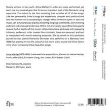 CALUWAERTS, ELISE / MARIA - ALMA MAHLER: ALMA - MEINE SEELE. COMPLETE SONGS OF ALMA MAHLER thumbnail