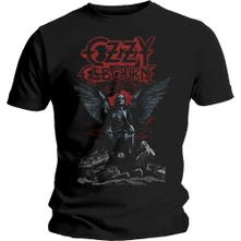 Ozzy Osbourne, Tričko Angel Wings, Unisex, Čierna