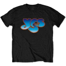 Yes, Tričko Classic Blue Logo, Unisex, Čierna