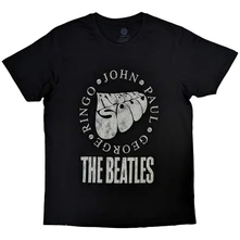 The Beatles, Tričko Rubber Soul Names, Unisex, Čierna