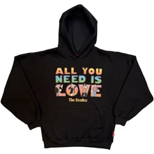 Mikina Ladies Unplugged Pullover Hoodie: AYNIL Stacked (Black)