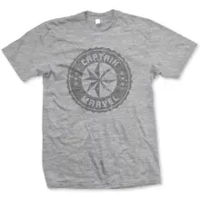 Captain Marvel Grey Circle (Gri) (Tricou)