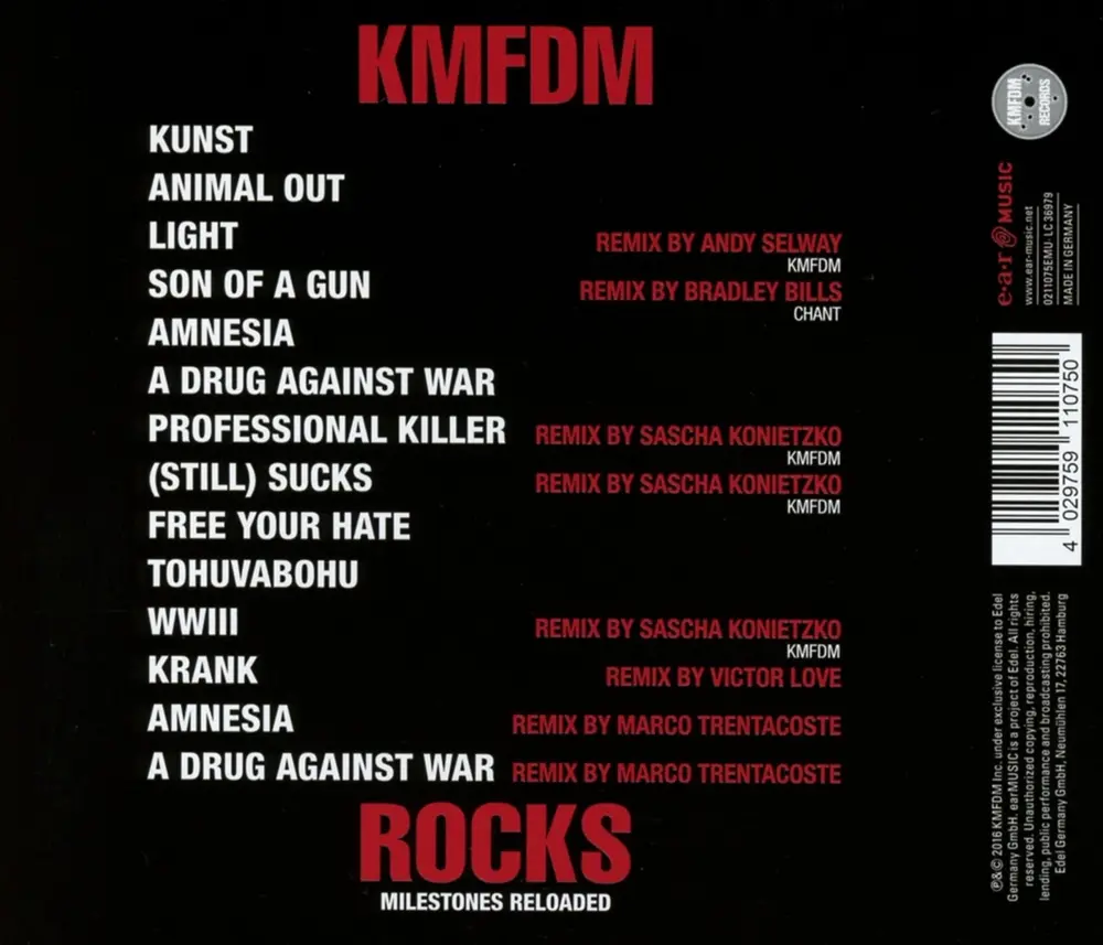 KMFDM – ROCKS-MILESTONES RELOADED (CD)