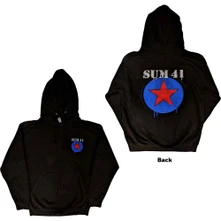 Sum 41, Mikina na zips Star Logo, Unisex, Čierna