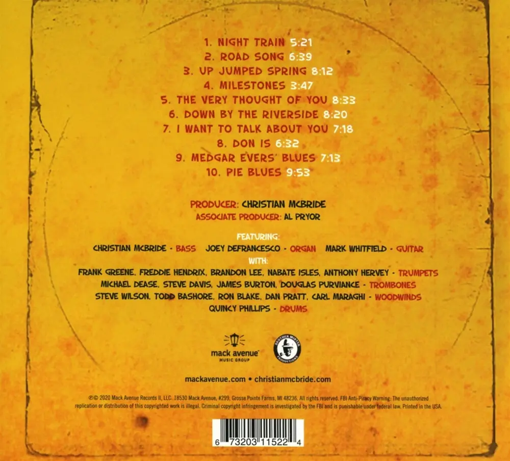 Christian McBride Big Band – FOR JIMMY, WES AND OLIVER (CD)