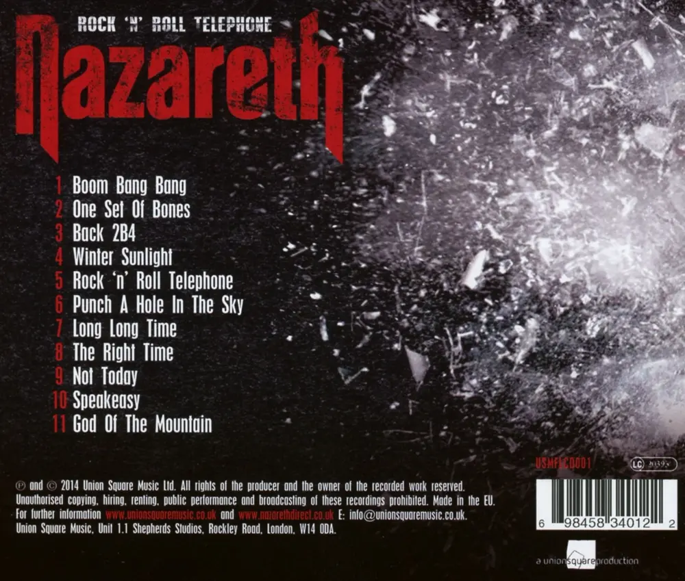 NAZARETH – ROCK 'N' ROLL TELEPHONE (CD)
