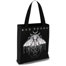 Tote Bag: Moth (Black) thumbnail