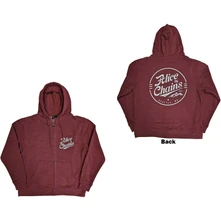 Alice In Chains, Mikina na zips Circle Emblem, Unisex, Červená
