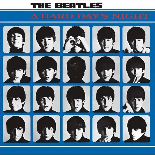 The Beatles – Hard Days Night Album Cover (Smaltovaná tabuľka)