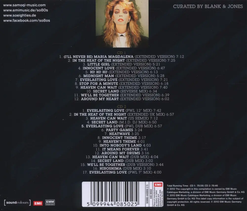 Curated By Blank & Jones - So80s (Soeighties) Presents Sandra