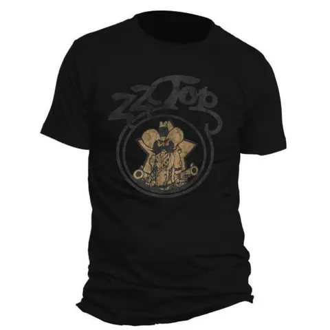 ZZ Top – Tričko Outlaw Village (Čierna), Unisex, Čierna