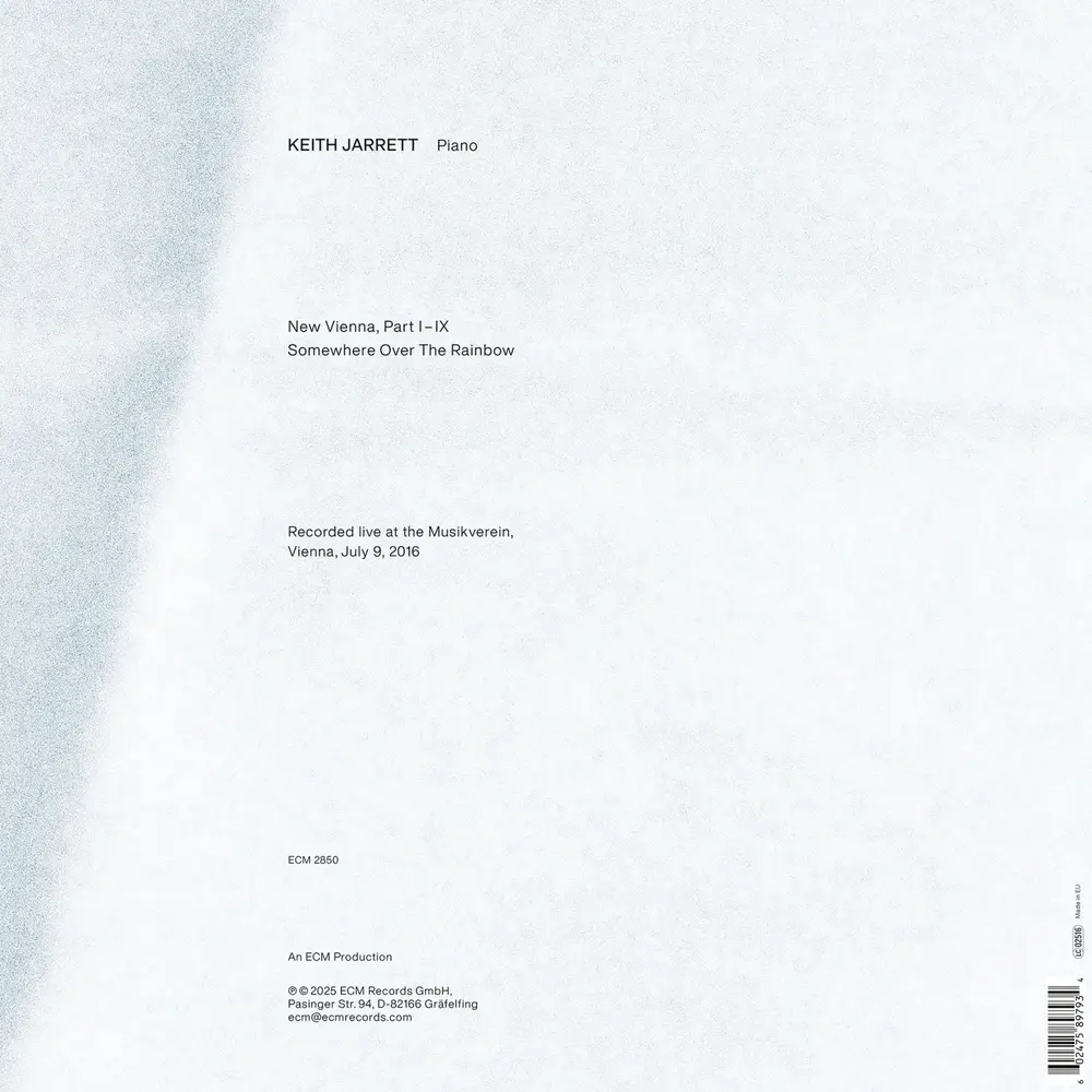 Keith Jarrett – NEW VIENNA - AT THE MUSIKVEREIN, 2016 (Vinyl)