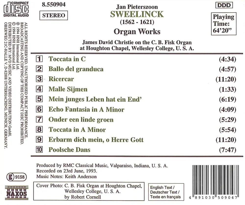 Sweelinck, J.P. - Organ Works