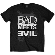 Bad Meets Evil, Tričko Logo, Unisex, Čierna