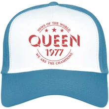 Queen, Šiltovka Champions 77, Unisex, Modrá/Biela
