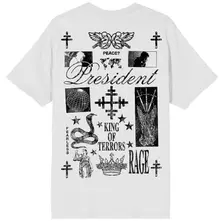 Unisex T-Shirt: King Of Terrors (White) (Back Print) thumbnail