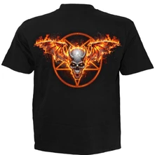 Unisex T-Shirt: Skeletal Worship (Black) (Back Print) thumbnail