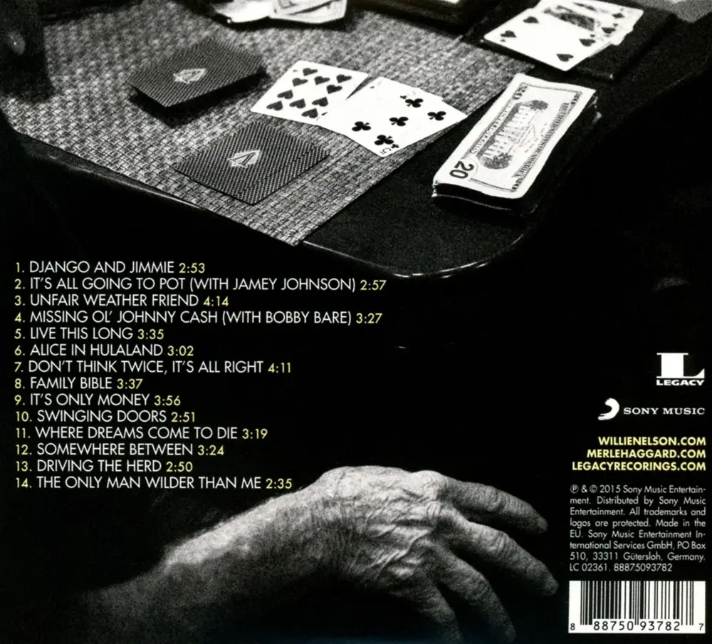 Willie Nelson and Merle Haggard – Django and Jimmie (CD)