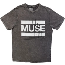Tričko Unisex Stone Wash T-Shirt: Origin Of Symmetry (Charcoal Grey)