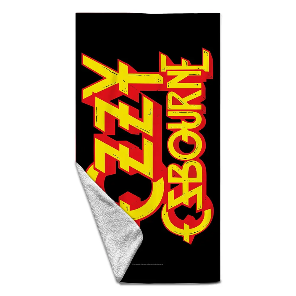 Beach Towel: Logo Black (Multicolour)