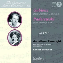Jonathan Plowright, CD GABLENZ & PADEREWSKI: PIANO CONCERTOS