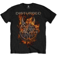 DISTURBED, Tričko Burning Belief, Unisex, Čierna