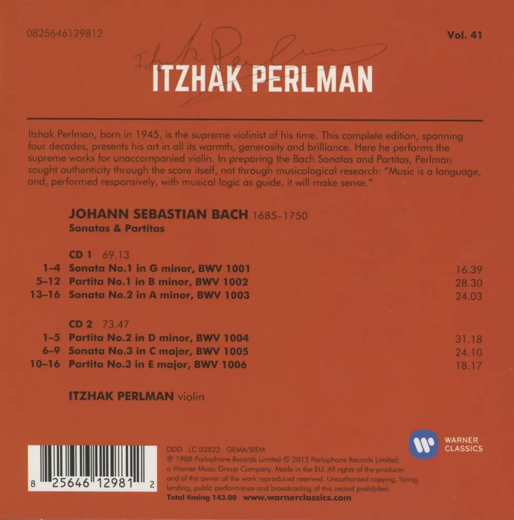 BACH: SONATAS & PARTITAS