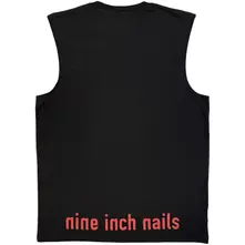 Unisex Vest T-Shirt: Red Logos (Black) (Back Print) thumbnail