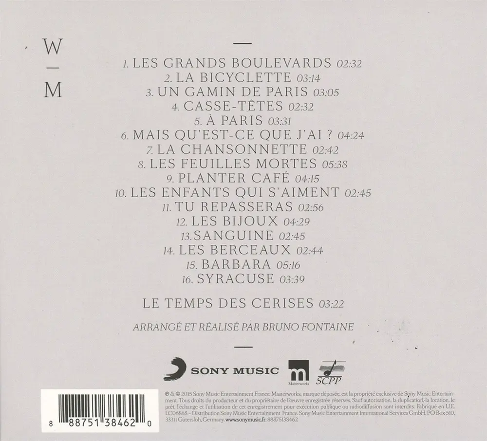 Lambert Wilson – Wilson Chante Montand (CD)
