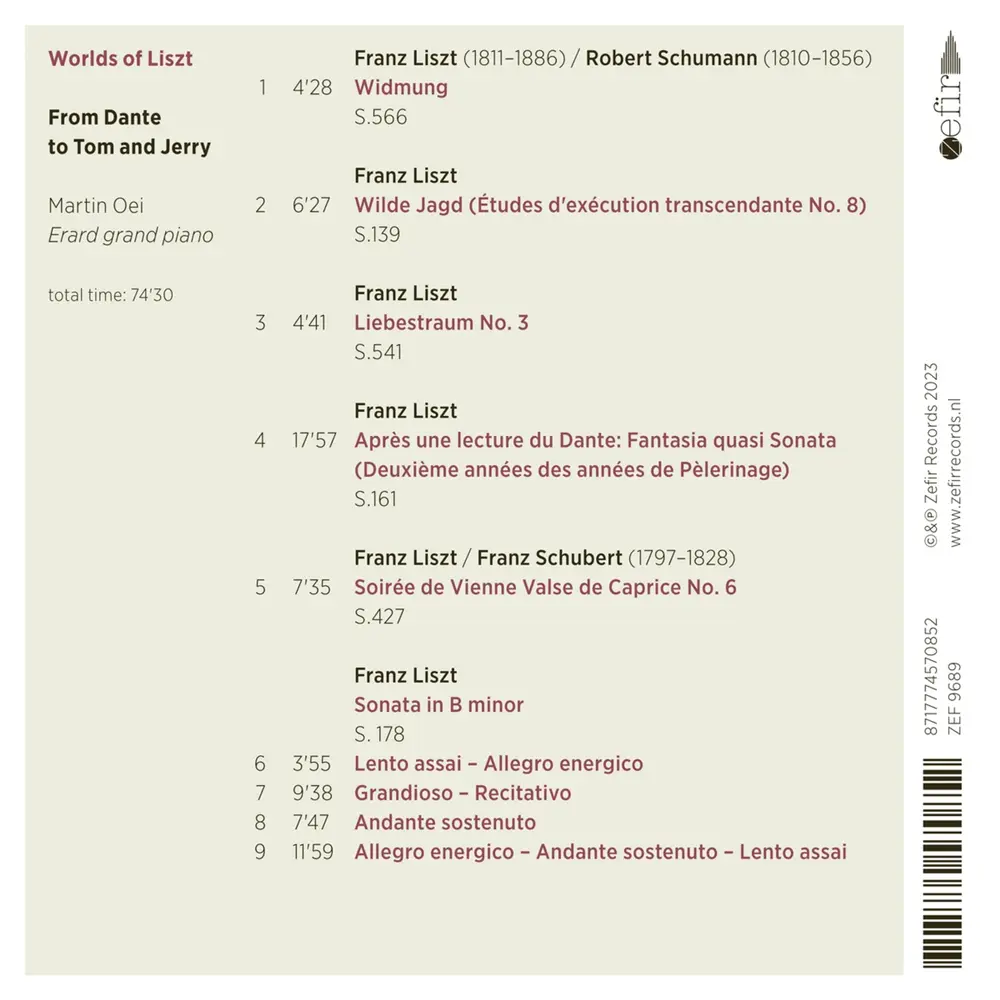 Martin Oei – WORLD OF LISZT (CD)
