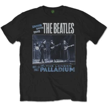 The Beatles, Tričko 1963 The Palladium, Unisex, Čierna