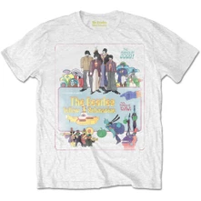 The Beatles, Tričko Yellow Submarine Vintage Movie Poster, Unisex, Biela